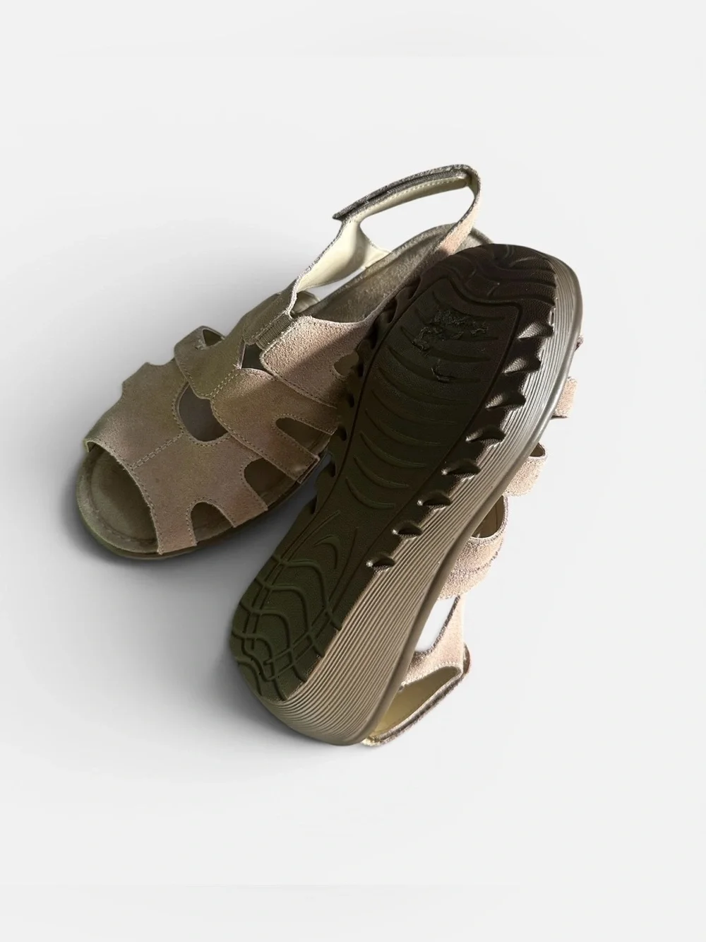 Skechers‎ Parallel Stylin Wedge Sandals Memory Foam Womens Size 8